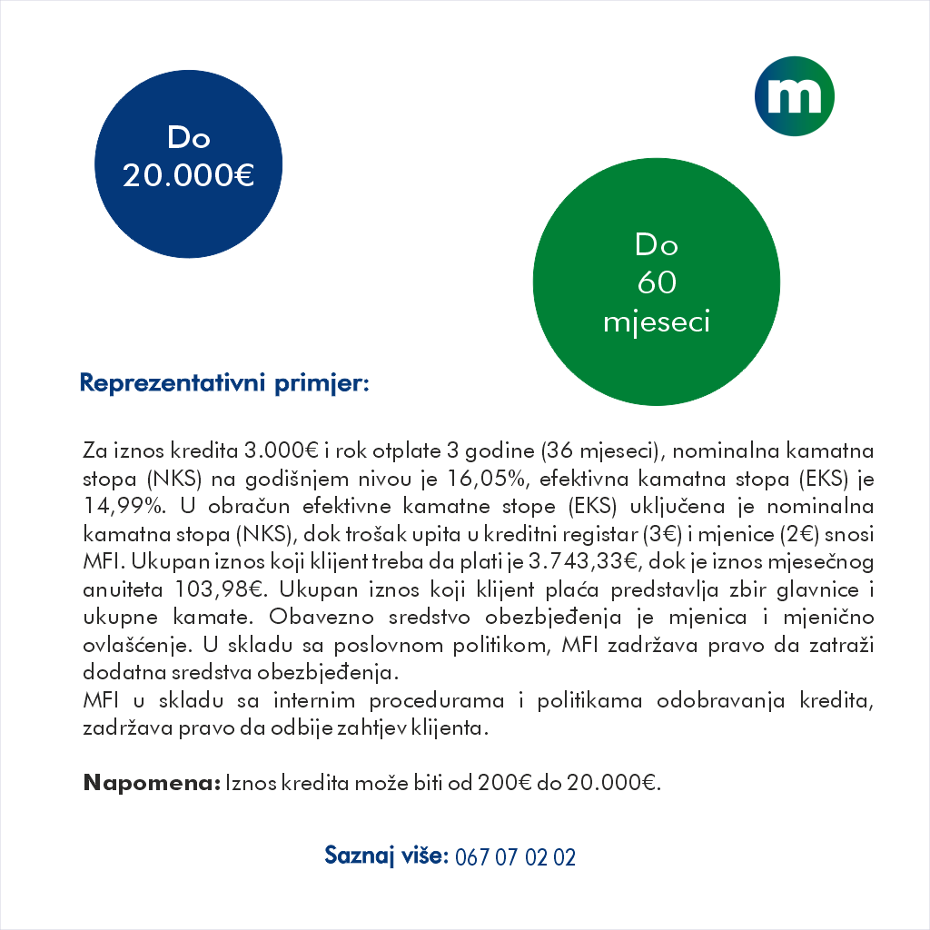 REP PR MKsaHip B Reprezentativni primjer mikrokredit sa hipotekom 2